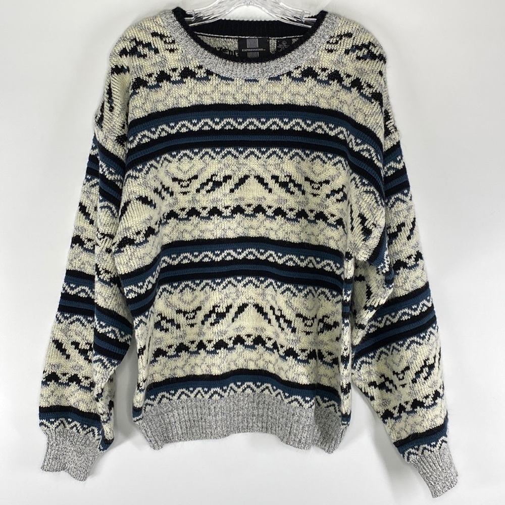 Vintage Expressions Crewneck Sweater 80s Size Large